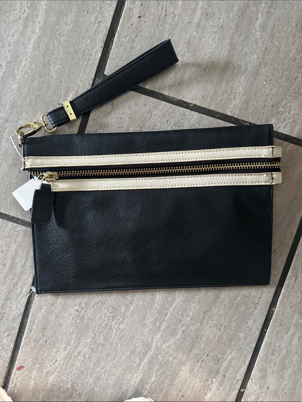 Big Buddha Black large wristlet